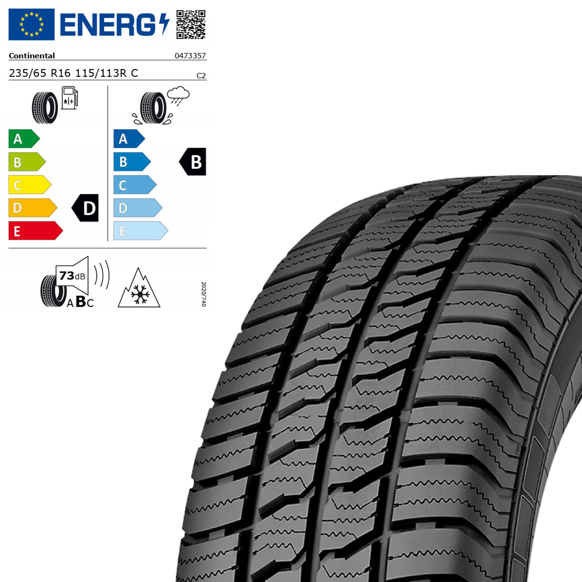 Q44009111004a continental vanco fourseason 2 ganzjahresreifen 235 65 r16 115 113rc rosier onlineshop