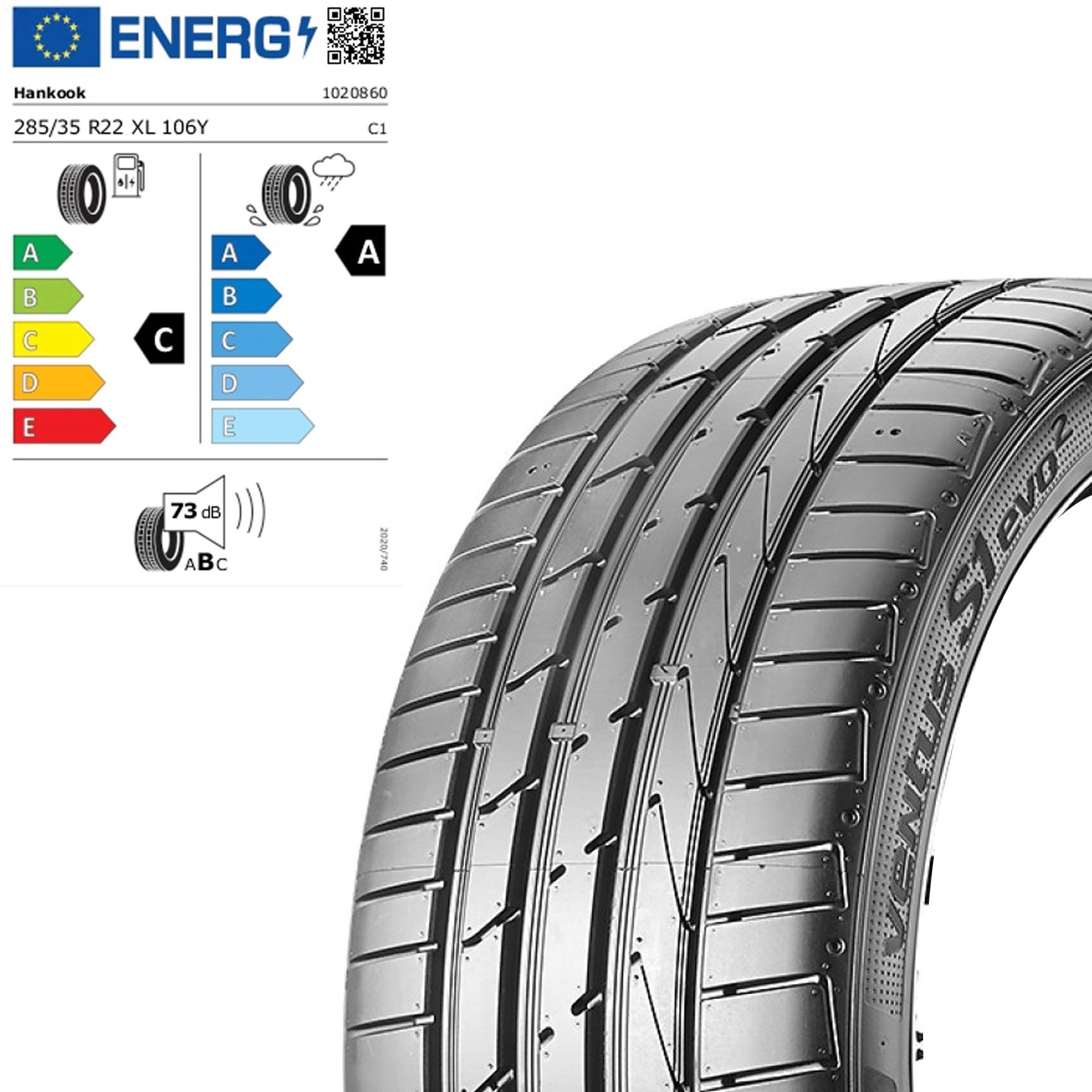 Zts286352yhesa hankook ventus s1 evo 2 suv ro1 285 35 r22 106y xl sommerreifen rosier onlineshop