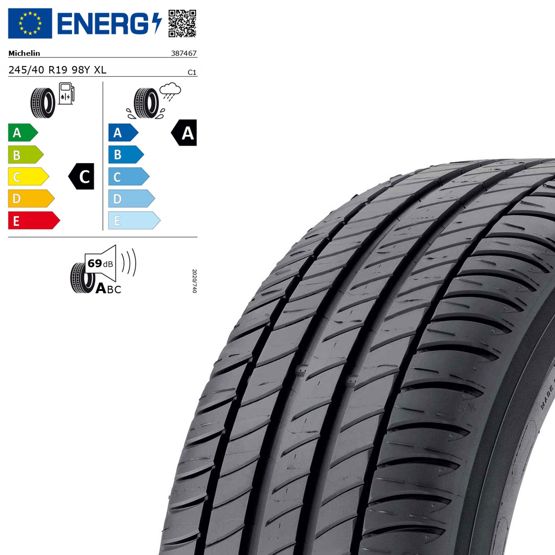 Q44041151008a michelin primacy 3 moe 245 40 r19 98y xl sommerreifen rosier onlineshop