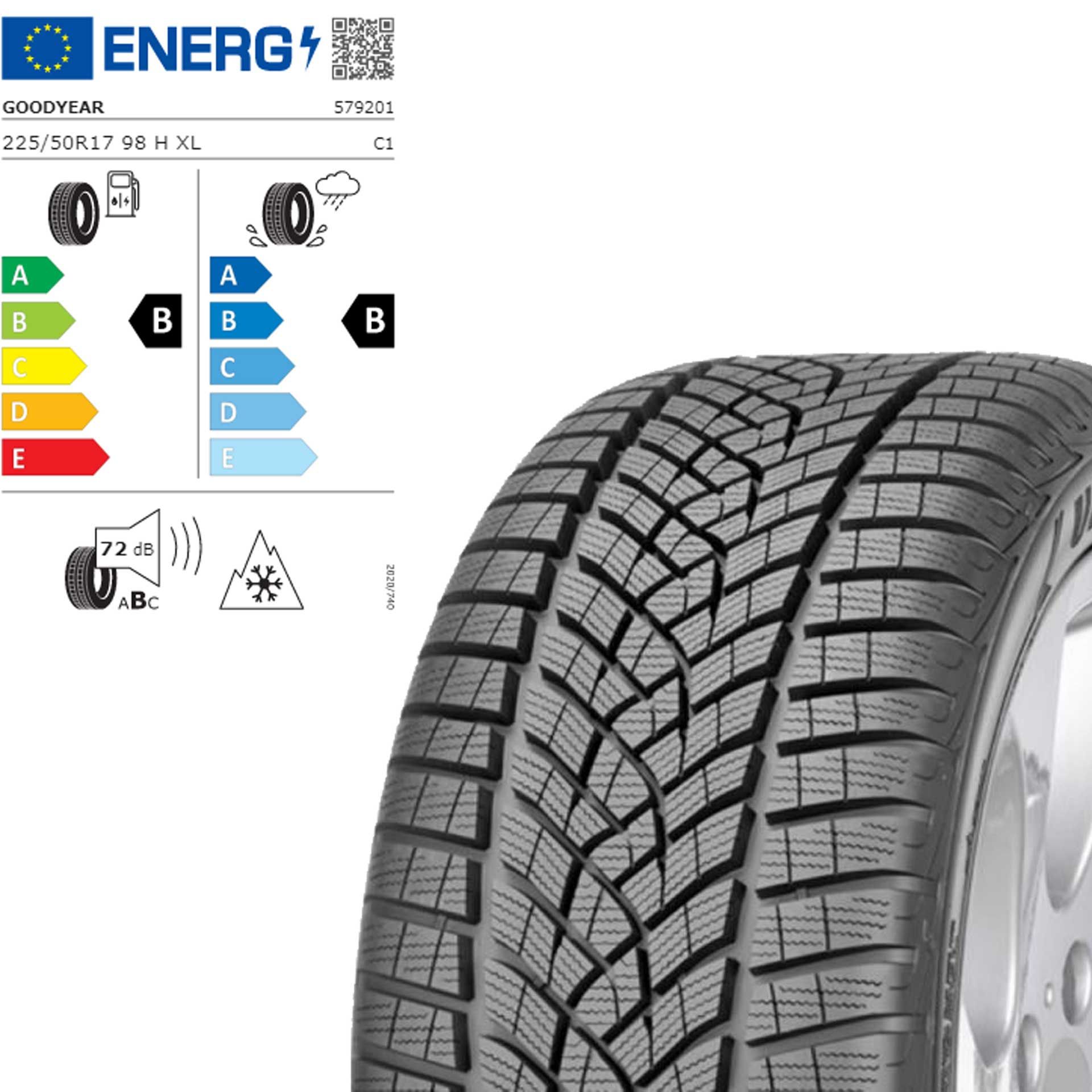 Q44005141020a mercedes benz winterreifen goodyear ultragrip performance g1 mo 225 50 r17 98h rosier onlineshop3