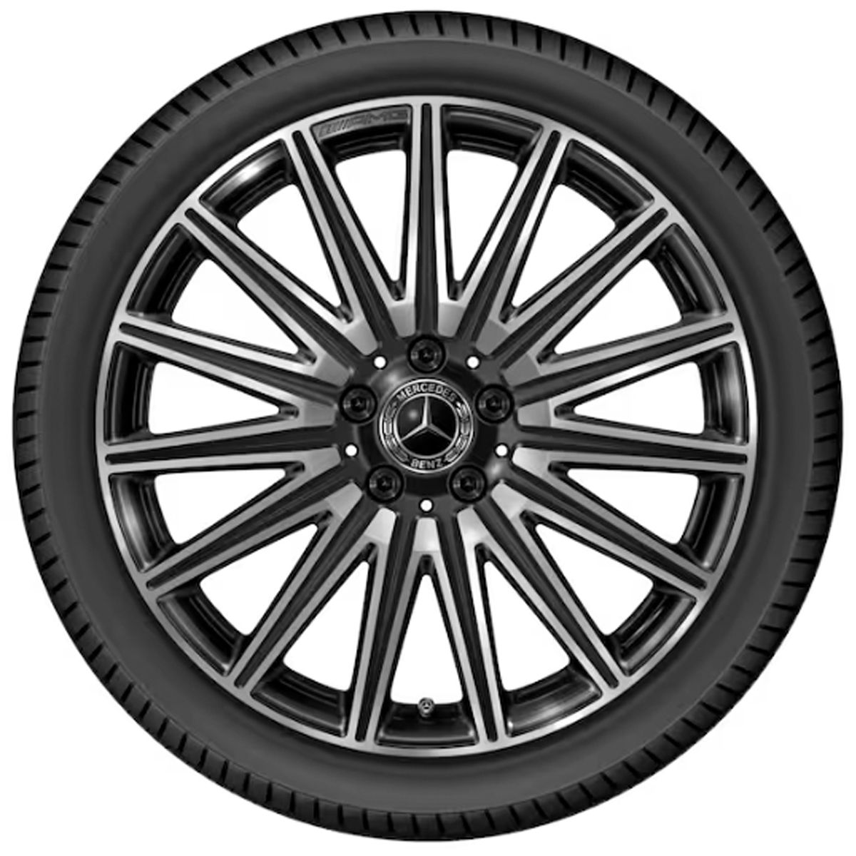 Mercedes-AMG Leichtmetallfelge schwarz glanzgedreht Vorderachse A54040119007Y75