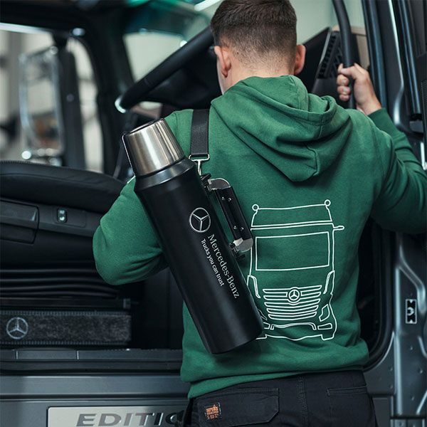 Mbt0089 mercedes benz truck thermosflasche xxl rosier onlineshop7