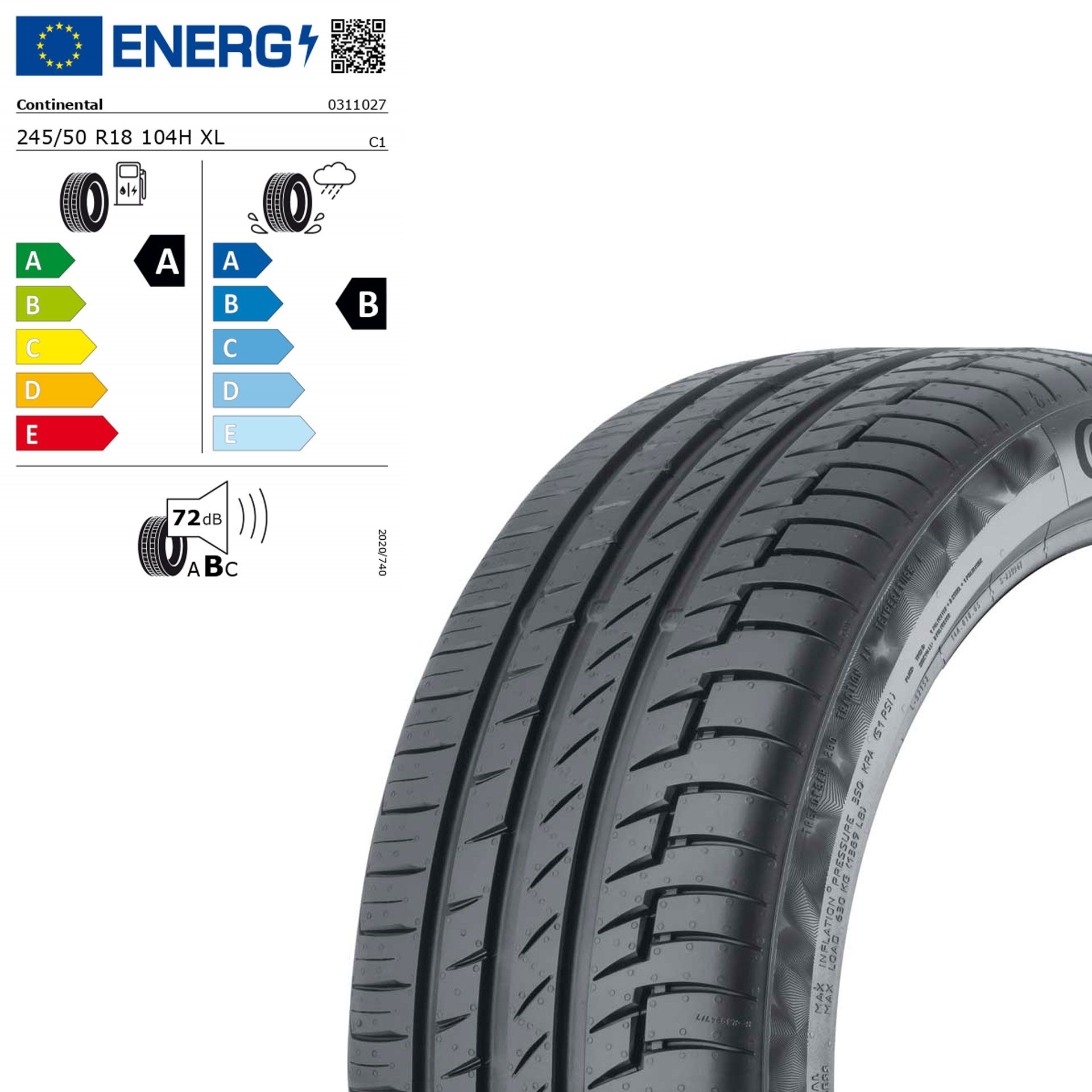 Q440041110560 continental premiumcontact 6 mo v 245 50 r18 104h xl sommerreifen rosier onlineshop