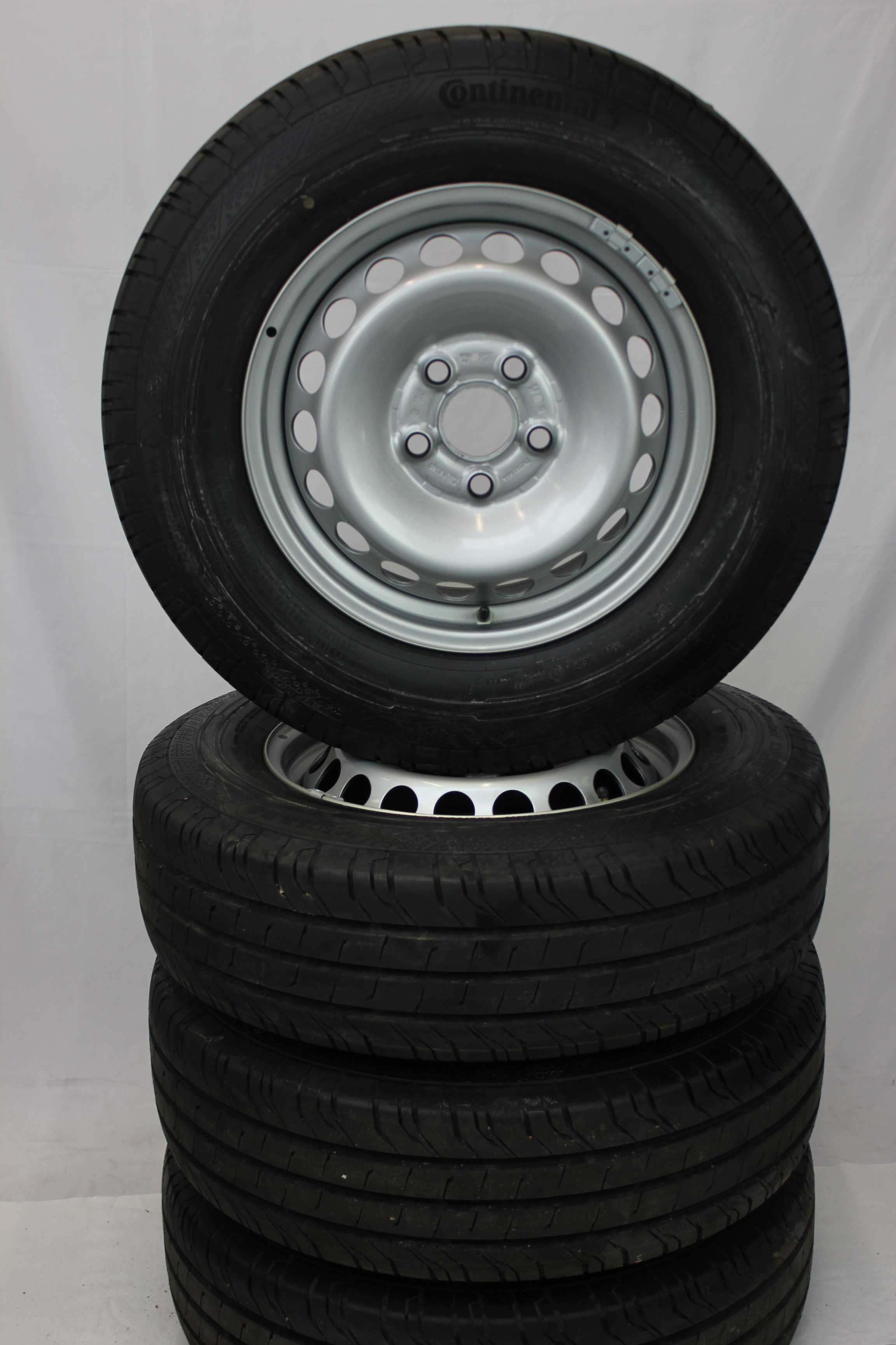 Sommerkomplettradsatz volkswagen 2n0 crafter stahlfelge 16zoll 2n0601027l sommerreifen continental contivancontact200 205 75 r16c 113 111r (3)