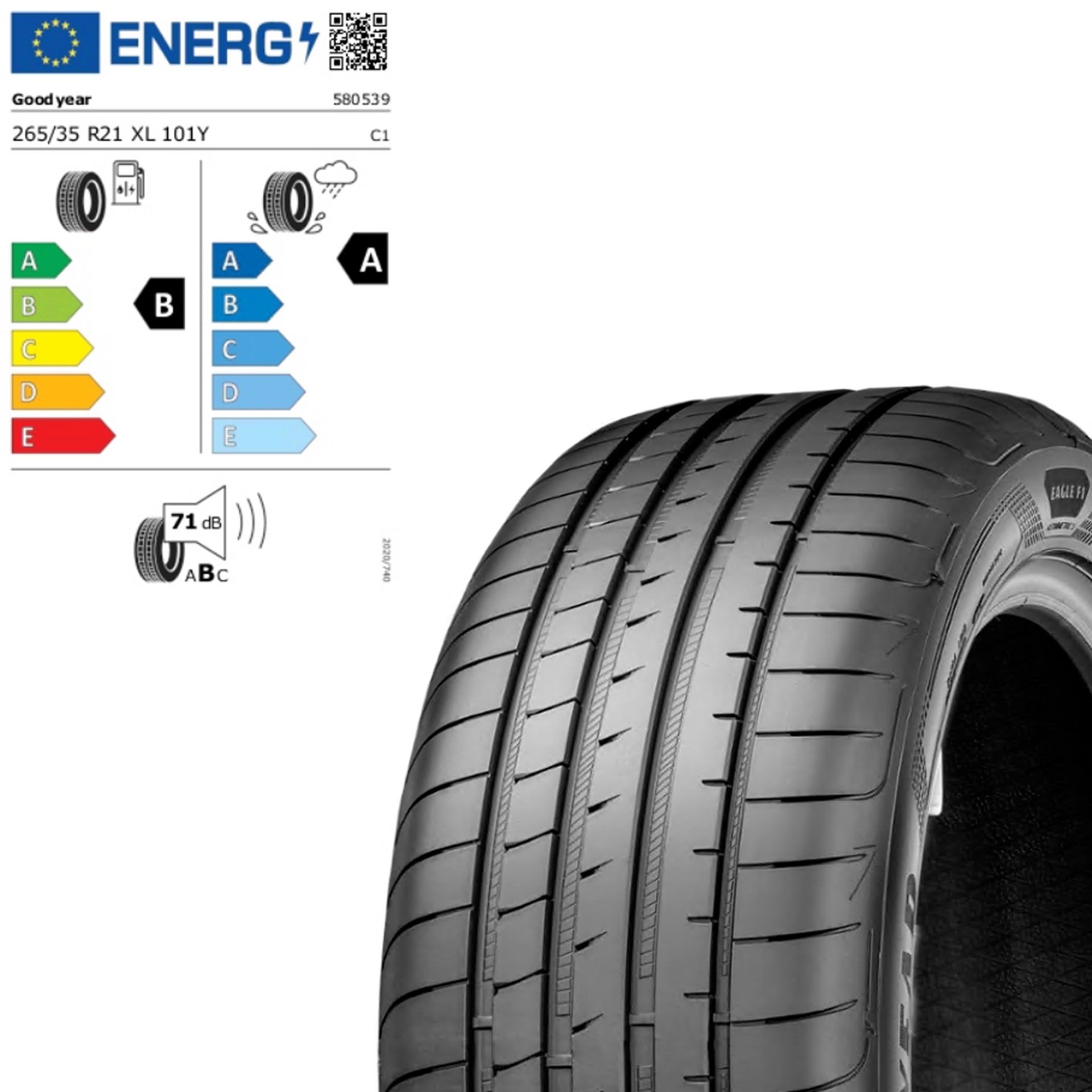 Zts266351ygy5p goodyear eagle f1 asymmetric sommerreifen 265 35 r21 101y xl rosier onlineshop